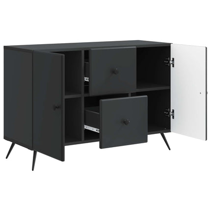 Sideboard med låda Svart 89 x 34,5 x 60 cm Konstruerat trä