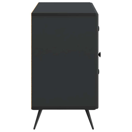 Sideboard med låda Svart 89 x 34,5 x 60 cm Konstruerat trä