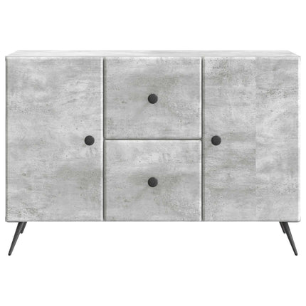 Sideboard med låda Betonggrå 89 x 34,5 x 60 cm Konstruerat trä