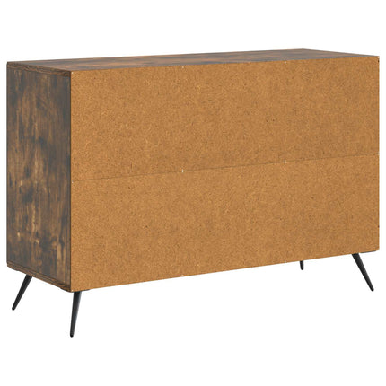 Sideboard med låda Rökt ek 89 x 34,5 x 60 cm Konstruerat trä