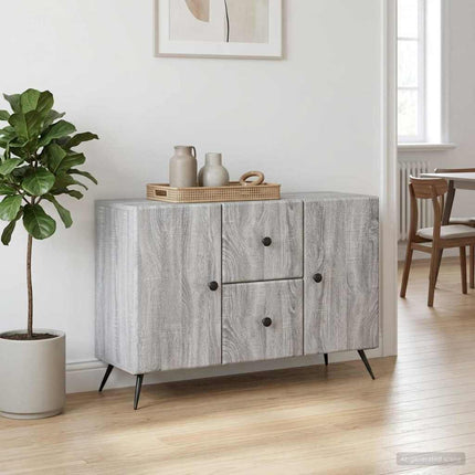 Sideboard Grå sonoma-ek 89 x 34,5 x 60 cm Konstruerat trä