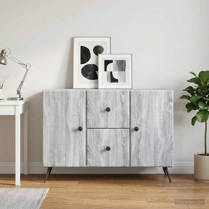 Sideboard Grå sonoma-ek 89 x 34,5 x 60 cm Konstruerat trä
