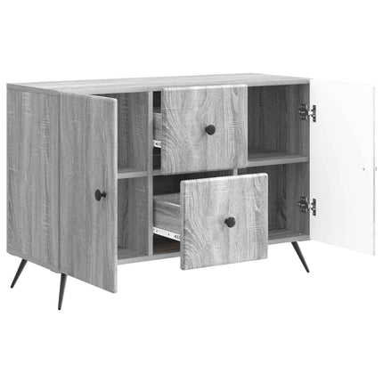 Sideboard Grå sonoma-ek 89 x 34,5 x 60 cm Konstruerat trä