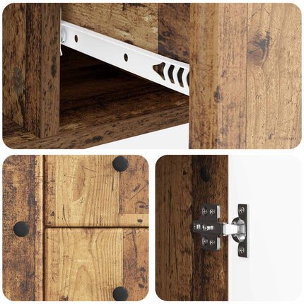 Sideboard Gammalt trä 89 x 34,5 x 60 cm Konstruerat trä