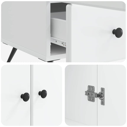 Sideboard Vit 66 x 34,5 x 95 cm Konstruerat trä