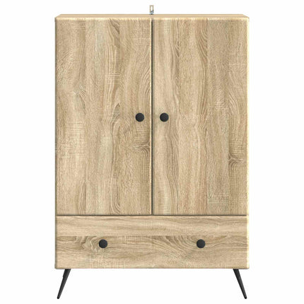 Sideboard med låda Sonoma-ek 66 x 34,5 x 95 cm Konstruerat trä
