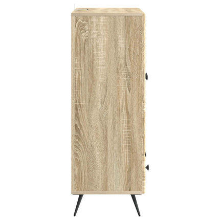 Sideboard med låda Sonoma-ek 66 x 34,5 x 95 cm Konstruerat trä