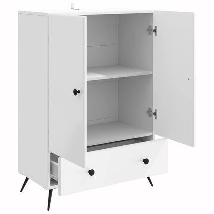 Sideboard Vit högglans 66 x 34,5 x 95 cm Konstruerat trä