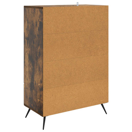 Sideboard med låda Rökt ek 66 x 34,5 x 95 cm Konstruerat trä