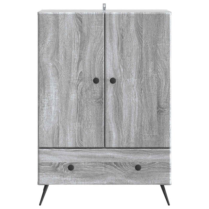 Sideboard Grå sonoma-ek 66 x 34,5 x 95 cm Konstruerat trä