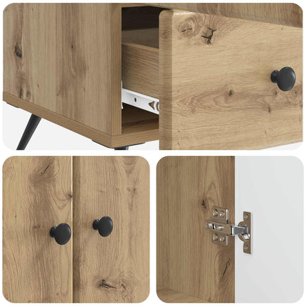Sideboard Artisan-ek 66 x 34,5 x 95 cm Konstruerat trä