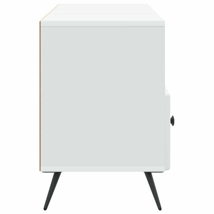 TV-skåp med låda Vit 102 x 34,5 x 50 cm Konstruerat trä