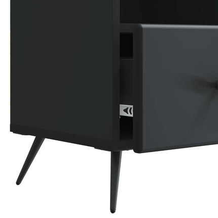 TV-skåp med låda Svart 102 x 34,5 x 50 cm Konstruerat trä