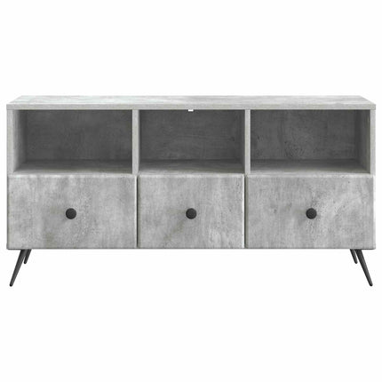 TV-skåp med låda Betonggrå 102 x 34,5 x 50 cm Konstruerat trä