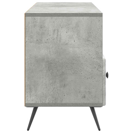 TV-skåp med låda Betonggrå 102 x 34,5 x 50 cm Konstruerat trä