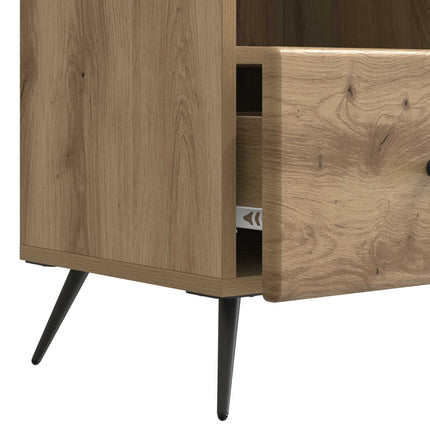 TV-skåp med låda Artisan-ek 102 x 34,5 x 50 cm Konstruerat trä