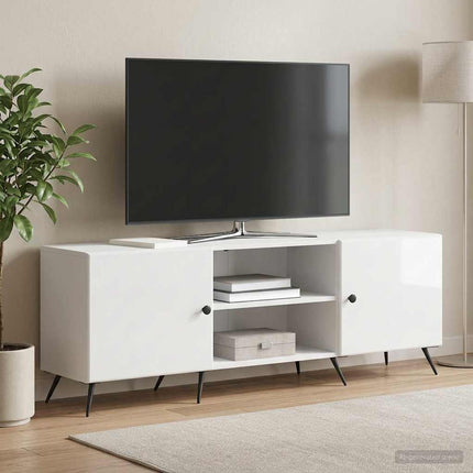 TV-skåp Vit högglans 150 x 31 x 50 cm Konstruerat trä