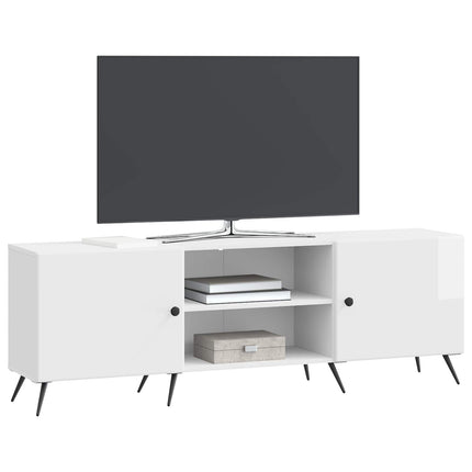 TV-skåp Vit högglans 150 x 31 x 50 cm Konstruerat trä