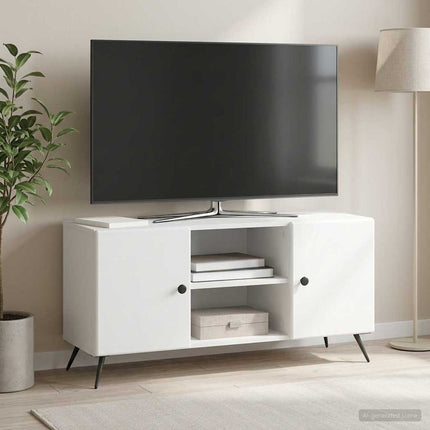 TV-skåp Vit 102 x 34,5 x 50 cm Konstruerat trä