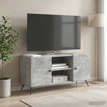 TV-skåp Betonggrå 102 x 34,5 x 50 cm Konstruerat trä