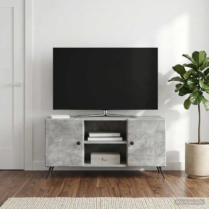 TV-skåp Betonggrå 102 x 34,5 x 50 cm Konstruerat trä