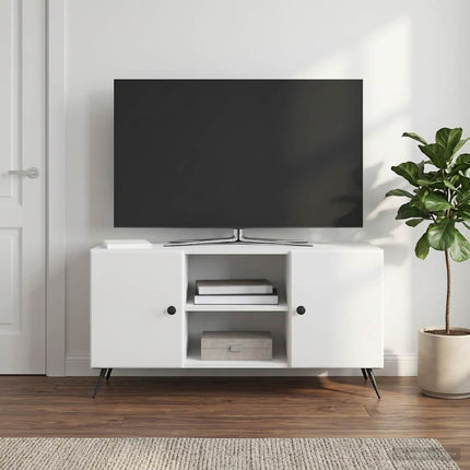 TV-skåp Vit högglans 102 x 34,5 x 50 cm Konstruerat trä