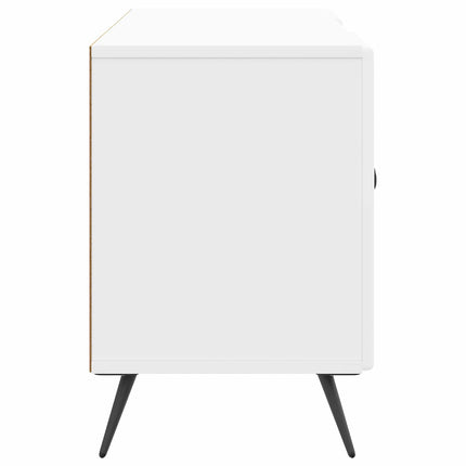 TV-skåp Vit högglans 102 x 34,5 x 50 cm Konstruerat trä