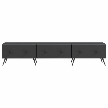 TV-skåp med låda Svart 147 x 34,5 x 30 cm Konstruerat trä