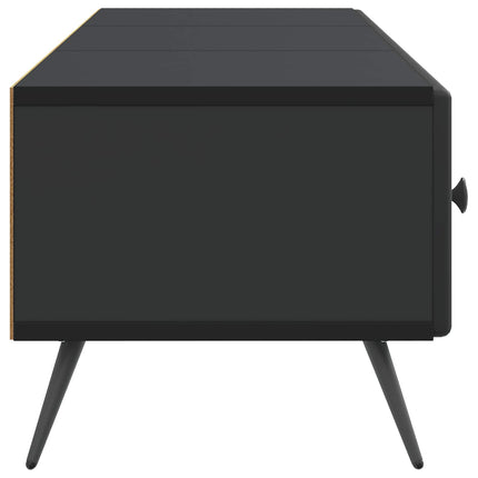 TV-skåp med låda Svart 147 x 34,5 x 30 cm Konstruerat trä