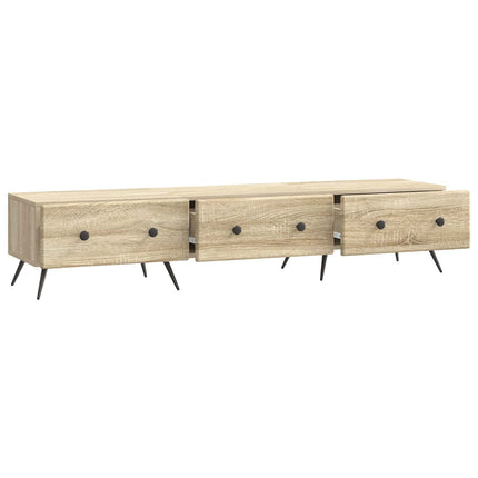 TV-skåp med låda Sonoma-ek 147 x 34,5 x 30 cm Konstruerat trä