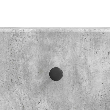 TV-skåp med låda Betonggrå 147 x 34,5 x 30 cm Konstruerat trä