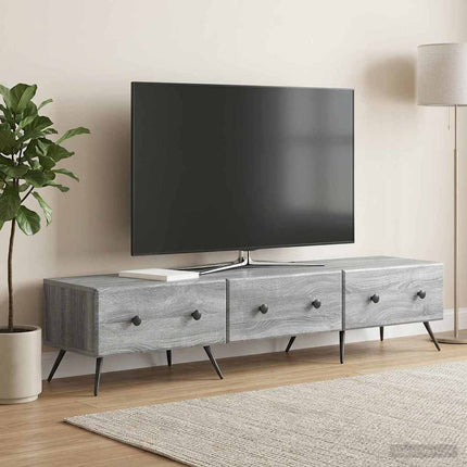 TV-skåp Grå sonoma-ek 147 x 34,5 x 30 cm Konstruerat trä