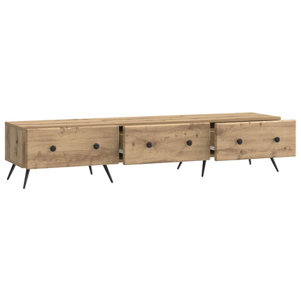 TV-skåp med låda Artisan-ek 147 x 34,5 x 30 cm Konstruerat trä
