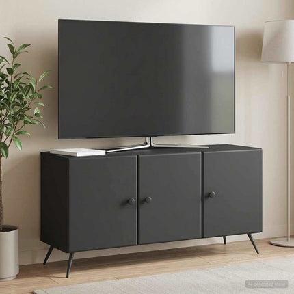 TV-skåp Svart 99 x 34,5 x 50 cm Konstruerat trä