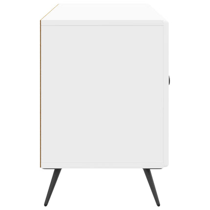 TV-skåp Vit högglans 99 x 34,5 x 50 cm Konstruerat trä