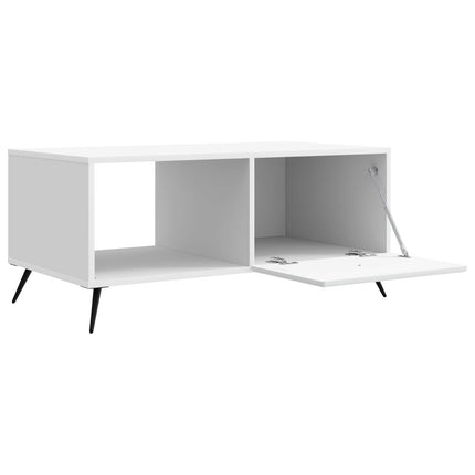 Kaffeebord Vit 90 x 50 x 40 cm Konstruerat trä