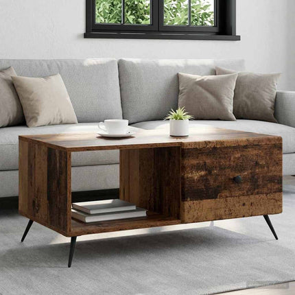 Kaffeebord Gammalt trä 90 x 50 x 40 cm Konstruerat trä