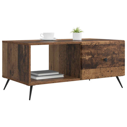 Kaffeebord Gammalt trä 90 x 50 x 40 cm Konstruerat trä