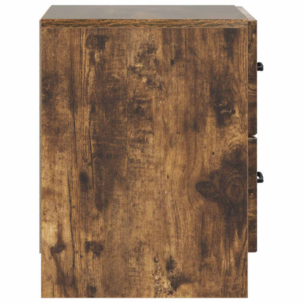 Nattduksbord Rökt ek 43 x 34,5 x 44,5 cm Konstruerat trä