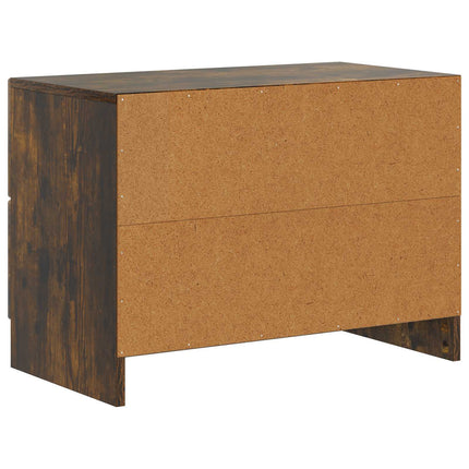 Nattduksbord Rökt ek 62 x 34,5 x 44,5 cm Konstruerat trä