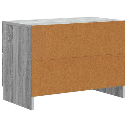 Nattduksbord Grå sonoma-ek 62 x 34,5 x 44,5 cm Konstruerat trä