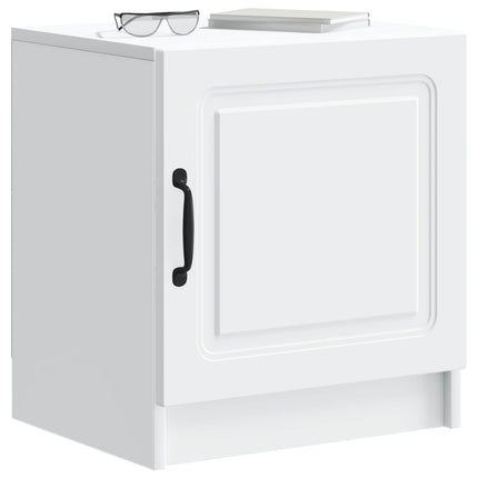 Nattduksbord Vit 43 x 34,5 x 47 cm Konstruerat trä