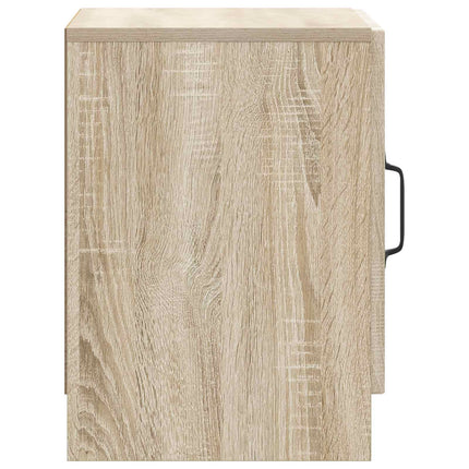 Nattduksbord 2 pcs Sonoma-ek 43 x 34,5 x 47 cm Konstruerat trä