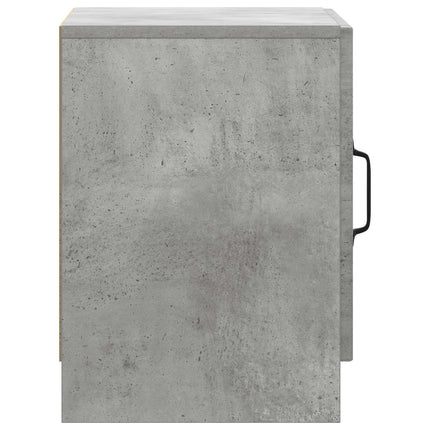 Nattduksbord 2 pcs Betonggrå 43 x 34,5 x 47 cm Konstruerat trä