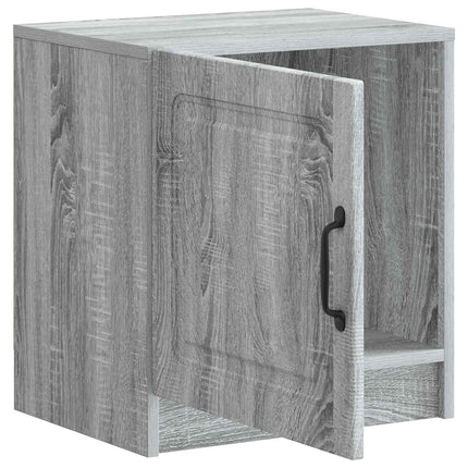 Nattduksbord Grå sonoma-ek 43 x 34,5 x 47 cm Konstruerat trä