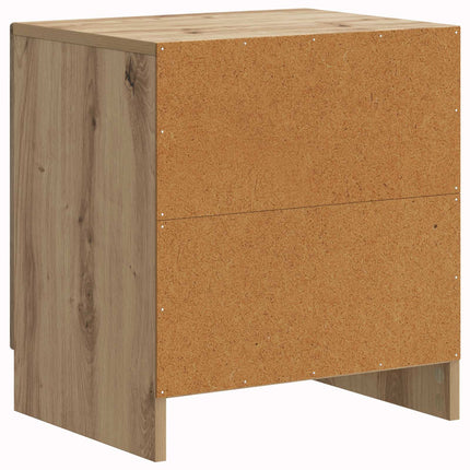 Nattduksbord 2 pcs Artisan-ek 43 x 34,5 x 47 cm Konstruerat trä