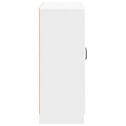 Sideboard Vit högglans 66 x 34,5 x 87 cm Konstruerat trä