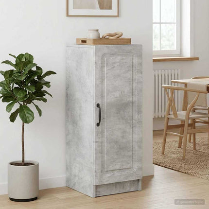 Sideboard Betonggrå 33 x 34,5 x 87 cm Konstruerat trä