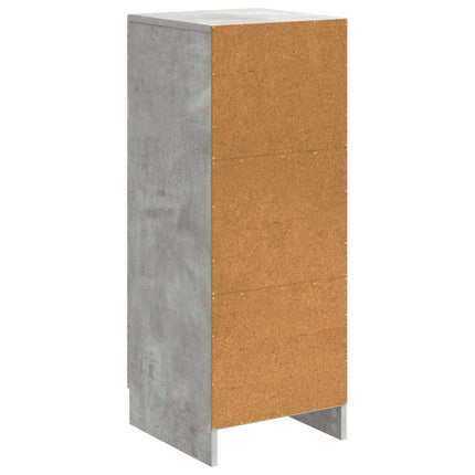 Sideboard Betonggrå 33 x 34,5 x 87 cm Konstruerat trä