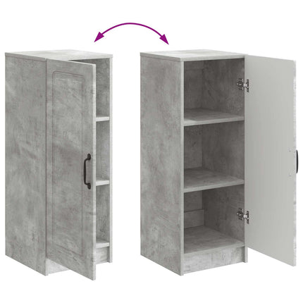 Sideboard Betonggrå 33 x 34,5 x 87 cm Konstruerat trä